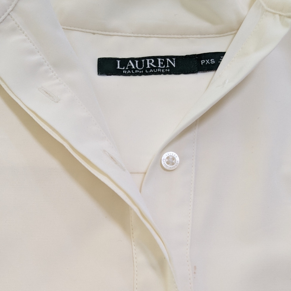 Ralph Lauren Pearl Blouse Shirt